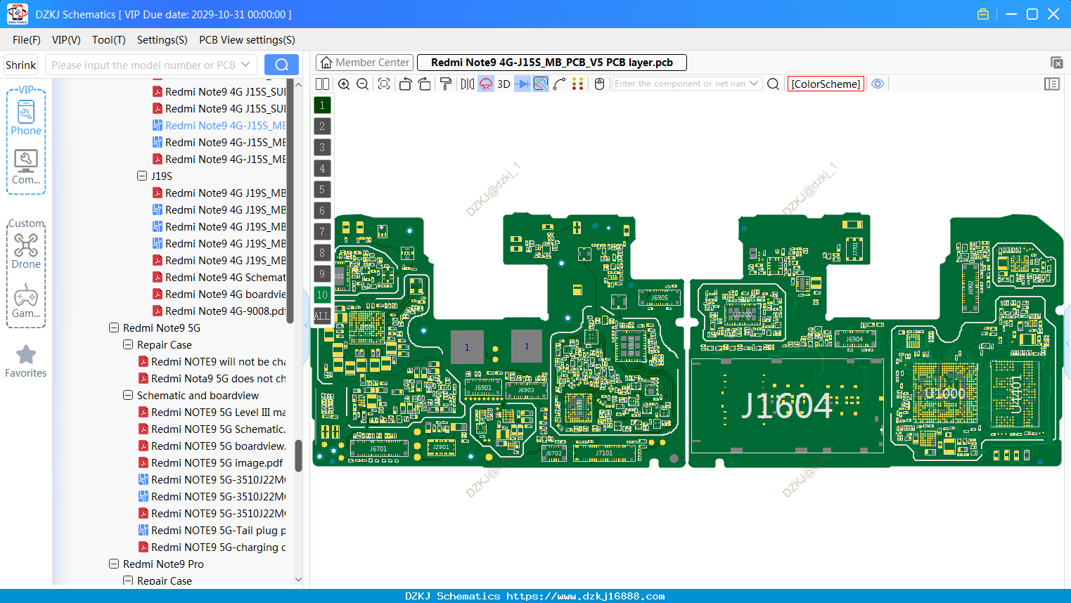 Redmi Note9 4G-J15S_MB_PCB_V5 PCB Layer